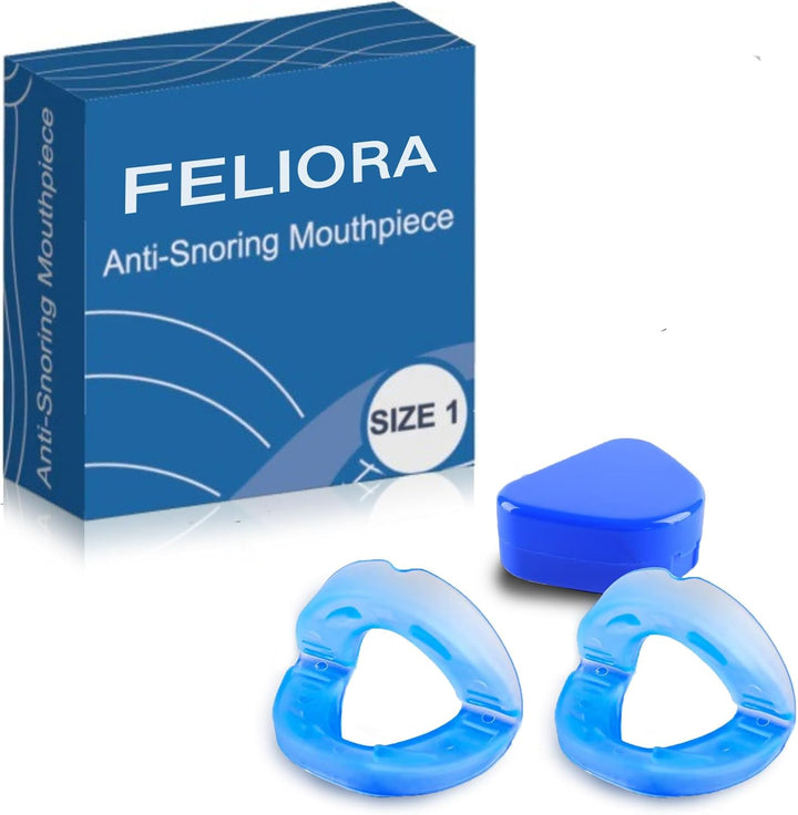 Feliora Anti-Snoring Mouthpiece - Adjustable Snore Stopper Mouth Guard for Sleeping, Comfortable Snoring Aid for Men and Women