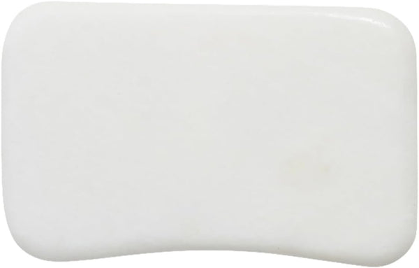 Natural Jade Gua Sha Scraping Massage Tool for Spa Use Smooth White Jade Stone Scraping Board for Face and Body Massage Skin Care Therapy Anti-Static and Comfortable