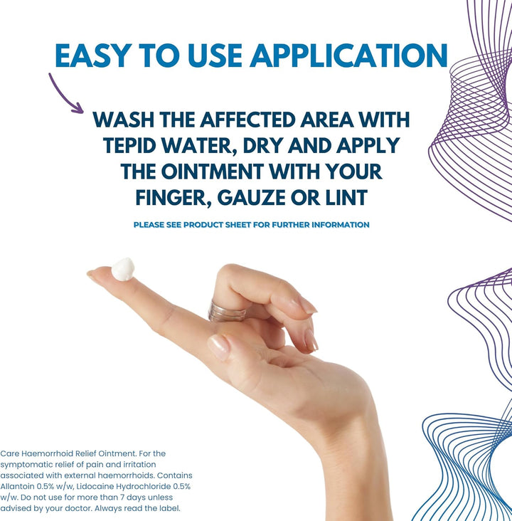 Haemorrhoid Cream 25G, for the Relief of External Haemorrhoids, Double Action Ointment, Relieves Pain and Promotes Healing of Piles