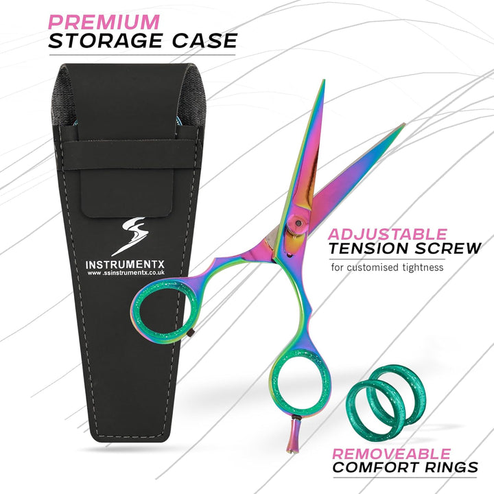 Titanium Hair Scissors, Barber Salon Scissors 5.5" (14Cm)