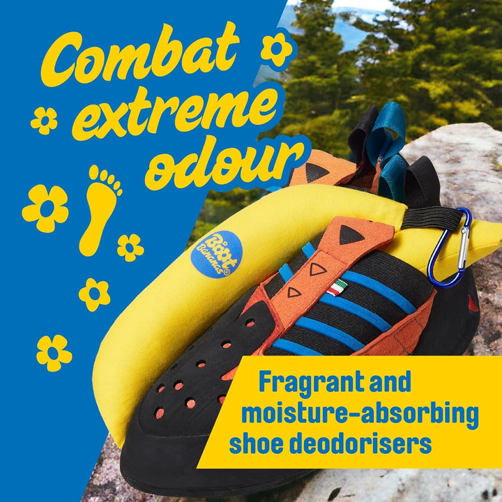 Original Shoe Deodorisers – Banana-Shaped Fresheners to Fight Footwear Funk – Eco-Friendly, Reusable Odour Fighters for Trainers, Boots & Smelly Kit – Combat Stink & Stay Fresh 6-12 Mo