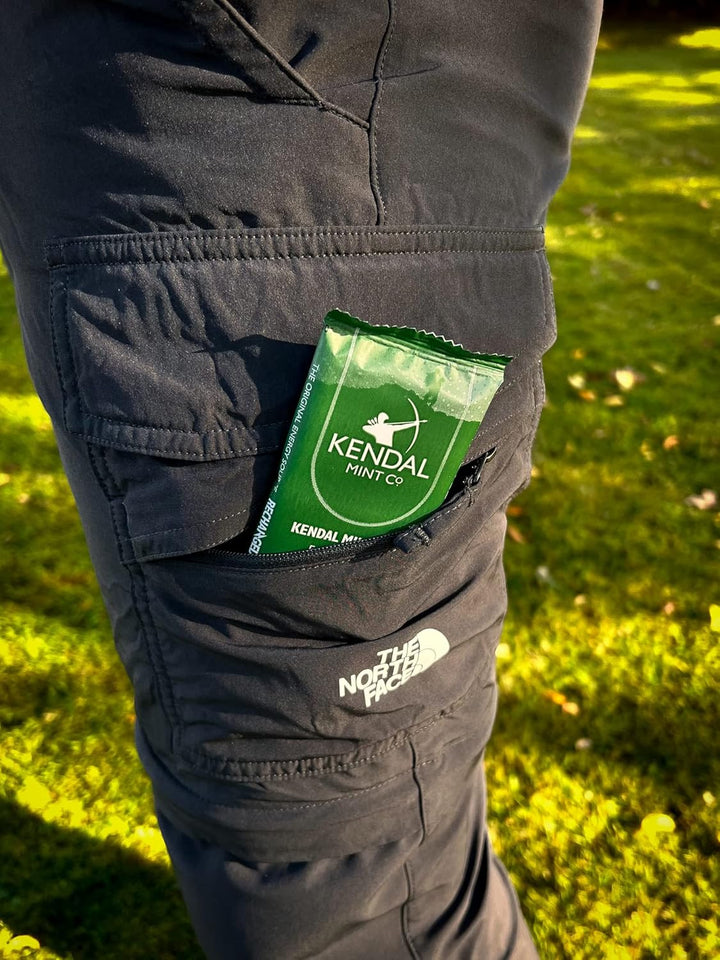 KMC Energy Bars Pocket-Sized, Original Flavour, Kendal Mint Cake Recharged, Vegan, Gluten Free with Essential Electrolytes & Vitamins35G (Original, Pack of 6)