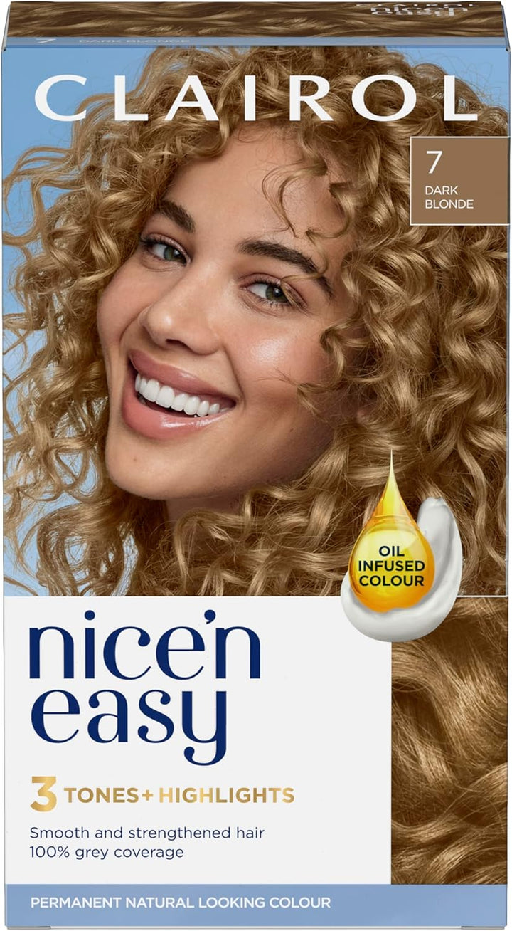 Nice'N Easy Crème, Natural Looking Oil Infused Permanent Hair Dye, 6R Light Auburn, Packaging May Vary