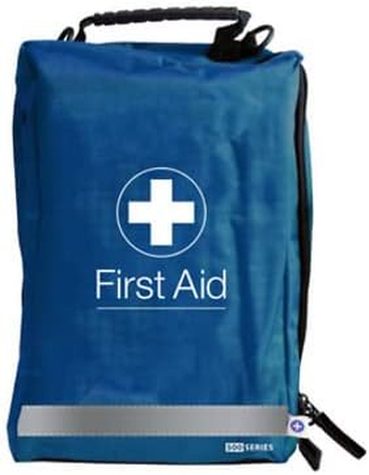 Premium Sports First Aid Kit - Fully Stocked with 2 X Ice Packs, Freeze Spray, Foil Blanket and More.