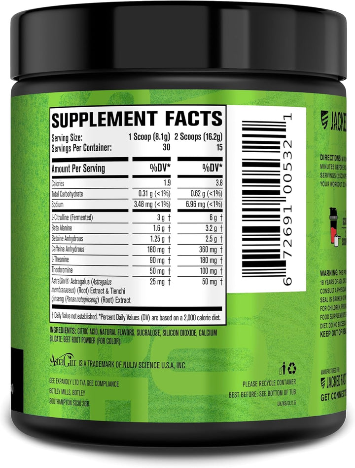 Nitrosurge Pre Workout Powder - 6G L-Citrulline, 3.2G Beta Alanine, 2.5G Betaine Anhydrous, 360Mg Caffeine Anhydrous - 30 Servings, Cherry Limeade