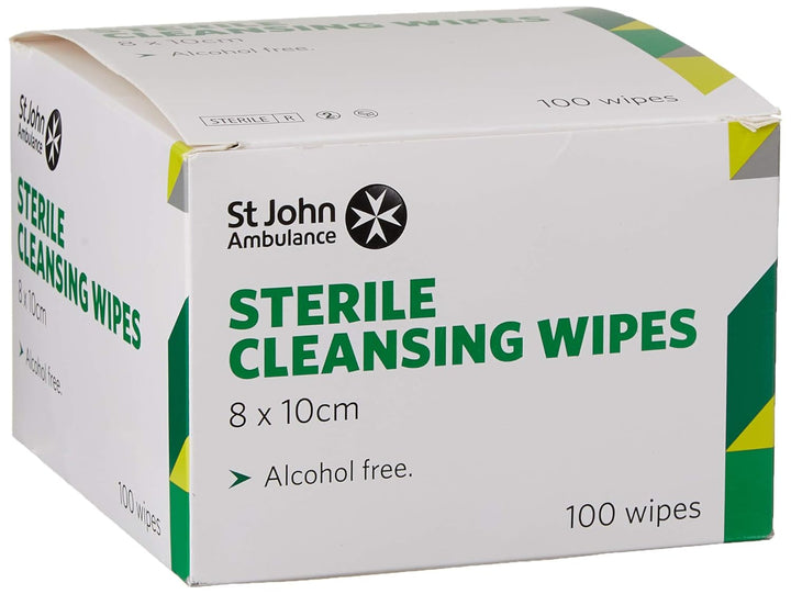 F115100 Sterile Cleansing Wipes, Pack of 100