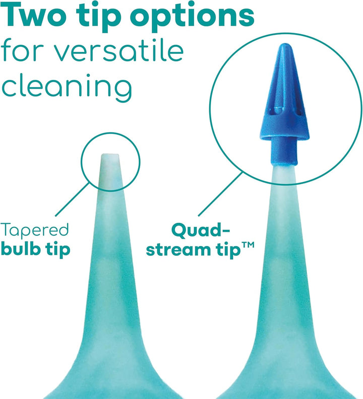 Ear Bulb Syringe Ear Wax Removal Kit, 75 Ml - Translucent Bulb Ear Syringe Kit for Removing Ear Wax and Improving Hearing with Ear Cleaner Quad-Stream Tip - Ear Wax Remover Ear Cleaning Kit