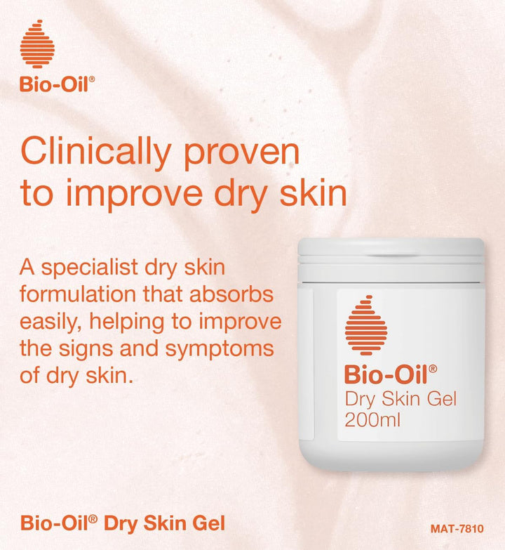 Dry Skin Gel - Hydrating Gel to Aid Signs and Symptoms of Dry Skin - Non-Comedogenic - 1 X 200 Ml