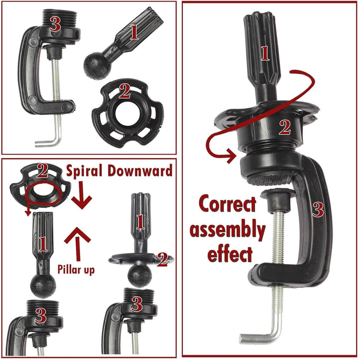 21"-24" Canvas Wig Head Poly Manikin Head for Making/Drying/Styling Wigs Model Training Head Professional Mannequin Head with 20 Pcs T Pins and Clamp Stand 23 Inch