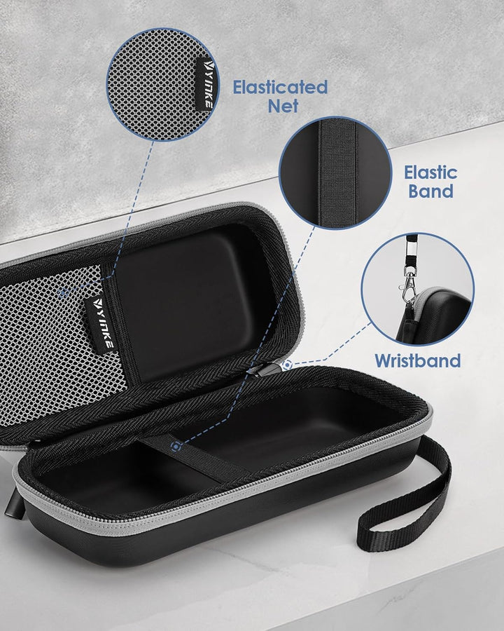 Hard EVA Travel Case for Oneblade & Braun Series 7/9, Waterproof Electric Shaver Men Storage Box with Attachment Organizer, Protective Case for Razor