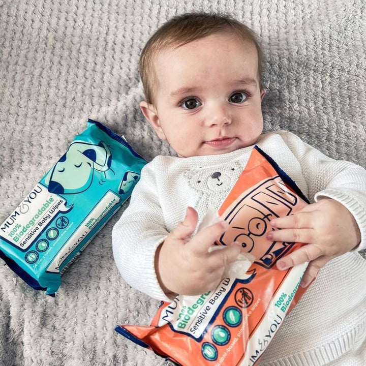 Mum & You Baby Wipes Multipack - 672 Biodegradable Wet Wipes (12 Packs) | 99.4% Water. Ideal for Sensitive Newborn Skin | Baby Wipes Bulk, Bum Wipes, Wet Tissue, Eco-Friendly Wet Wipes Baby