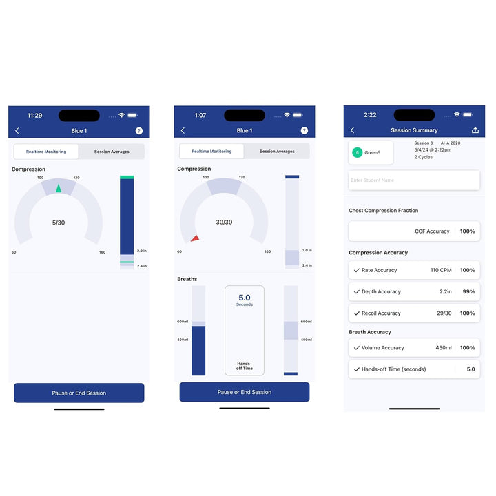 PP-AM-2000-1-DS Adult Series 2000 CPR Training Manikin with Advanced Feedback, Dark Skin