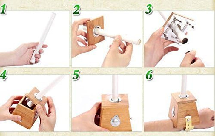 Bamboo Healing Box for Moxa Moxibustion Medicine Therapy (One Hole)