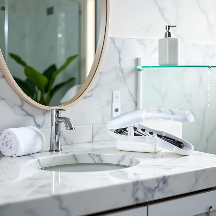 Transparent Razor Storage Box Razor Travel for Gillette Men'S Razor Case Dustproof Waterproof Cartridge Box Travel Case Razor Kitchen Storage and Organisation