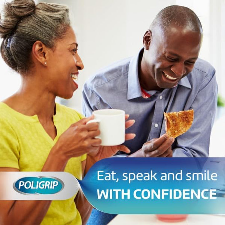 Denture Adhesive Fixative Cream, Adhesive Flavour Free for Strong All-Day Hold of Dentures, 40G