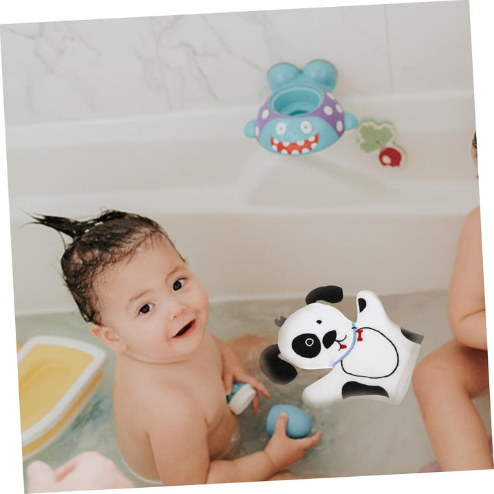 Cartoon Animal Shape Bath Scrubber Glove Soft Gentle Dog Design for Bathing Mitt Easy to Handle and Versatile Body Scrubber for Boys