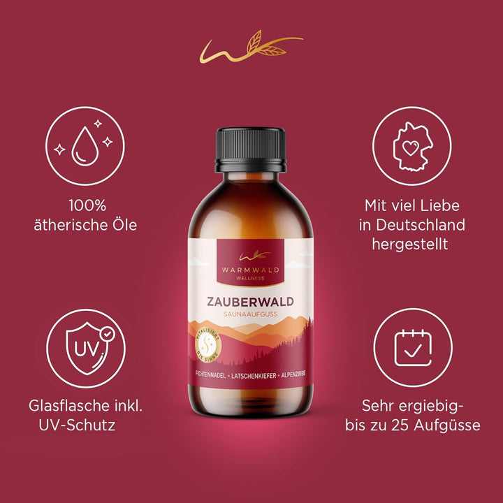 Sauna Infusion - Sauna Infusion with Natural Essential Oils - Sauna Oil - Sauna Fragrance (Enchanted Forest)