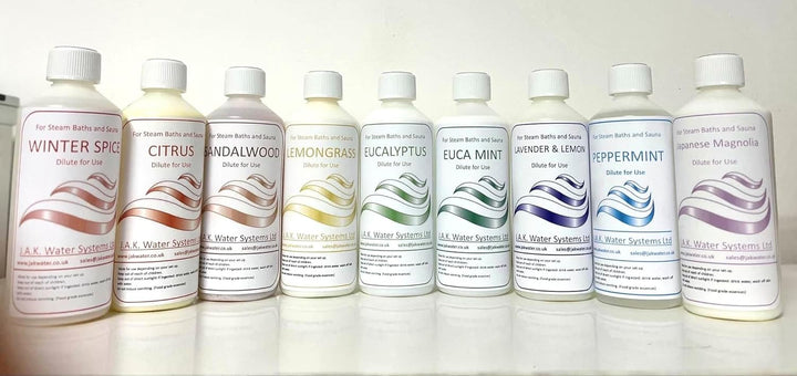 Spa Fragrance Kit, Sauna and Steam Room Milk, Essential Oils, 3 X 1 Litre Multipack (Lavender and Lemon, Eucalyptus, Eucamint)