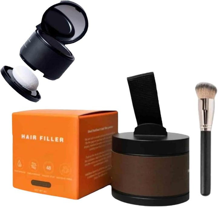 Hairbear Hair Filler, Hairbear Hair Filler Powder, Will Cover up Any Thinning Areas, Blissaehair Filler Powder, Hairlinepowder Stick Root Cover up for Women and Men (Black, 1)