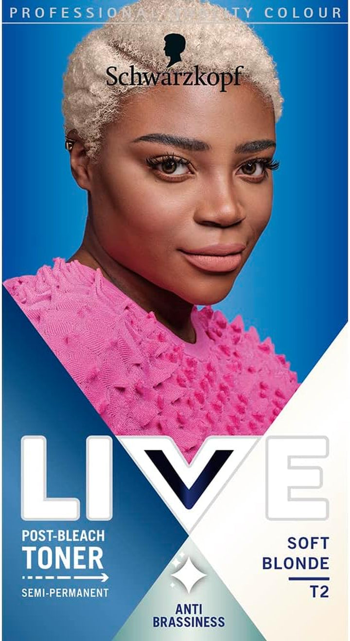 Schwarzkopf  Post-Bleach Hair Toner, Ice White Semi-Permanent Colour Toner, for Cool Blondes, Ice Blonde Toner Neutralises Brassiness and Yellow Tones for up to 16 Washes