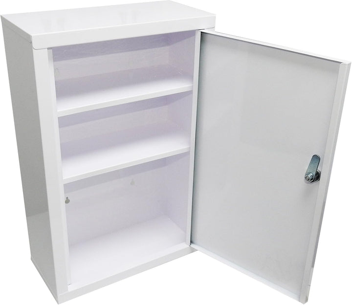 Large Medicine First Aid Medical Wall Mount Cabinet Cupboard Locker plus Keys, 1 Kg