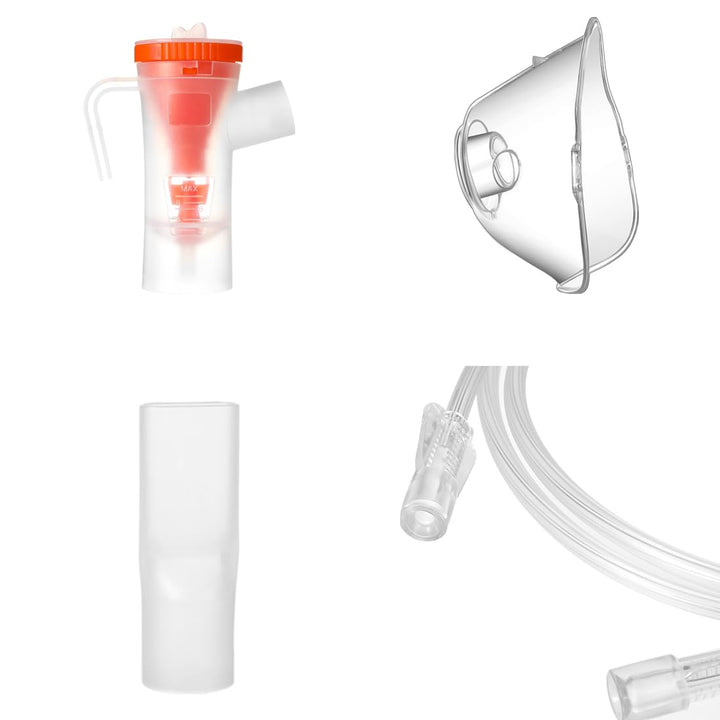 Nebulizer Replacement Parts for Adults Portable Nebuliser Accessories Kit Mask Tubing and Mouthpiece for Home Travel