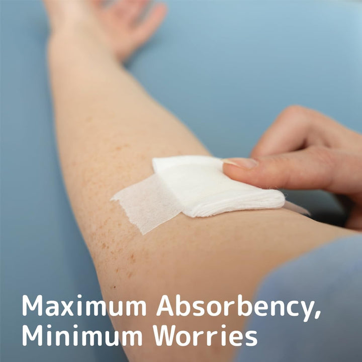 Gauze Pads, 100 Pack, 10X10Cm Wound Dressings, Non-Sterile, Soft Absorbent Gauze for Wound Dressing, Non-Adhesive Dressings for Wounds