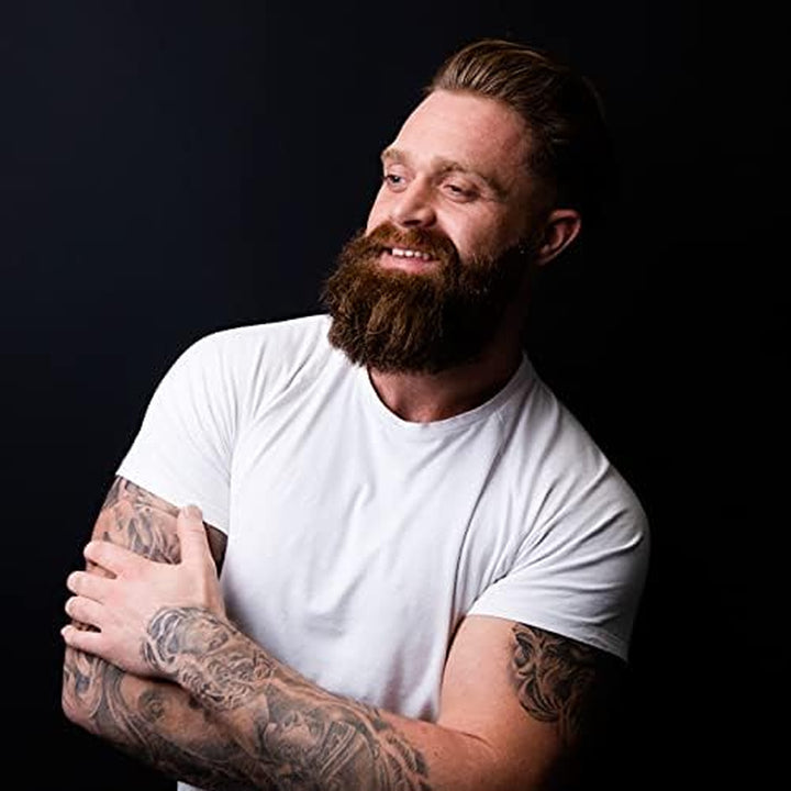 Beard Oil | Sandalwood | Large 100Ml | Softens, Hydrate & Conditions Facial Hair | Promotes Growth, Reduces Dryness & Itching | Natural Premium Ingredients Argan, Jojoba, Sweet Almond & Grapeseed Oil