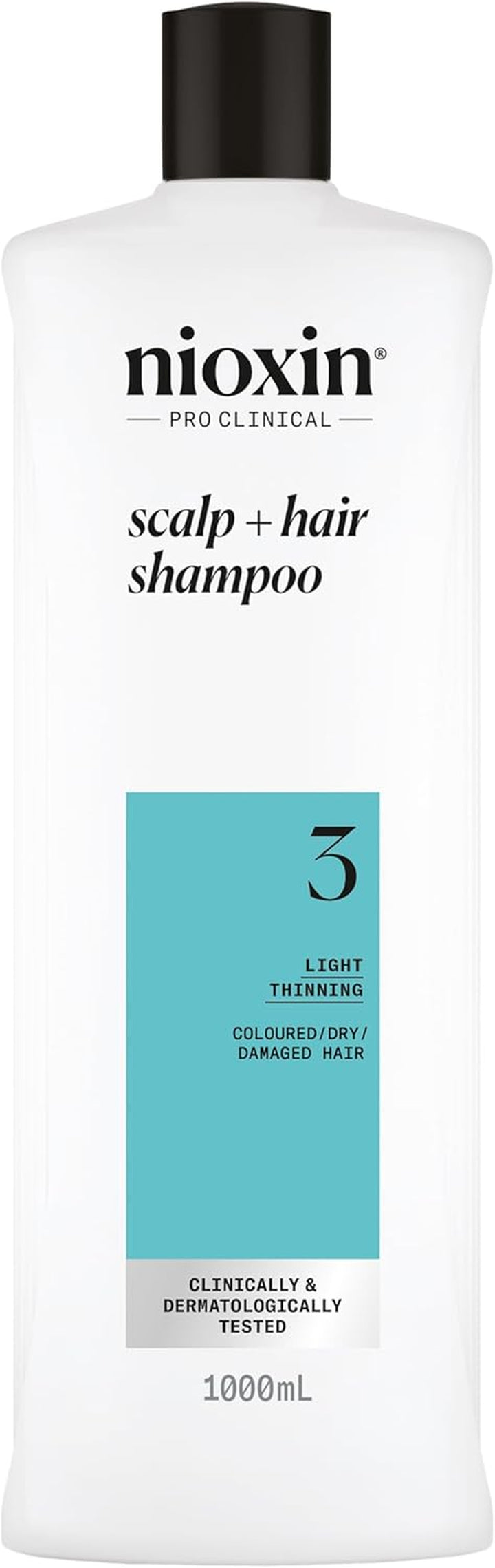 Nioxin System 3 - Hair Thickening System for Damaged Hair with Light Thinning - Biotin & Niacinamide - Shampoo, Conditioner, Serum