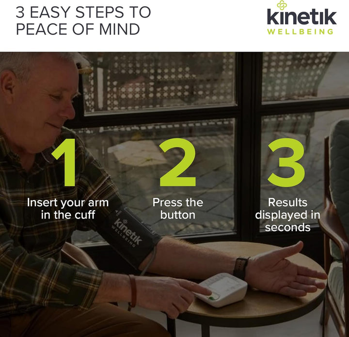 Home Use Blood Pressure Monitor - Used by the NHS - Fully Automatic Upper Arm Blood Pressure Machine with Universal Cuff (22-42Cm), Digital Sphygmomanometer Tester Kit