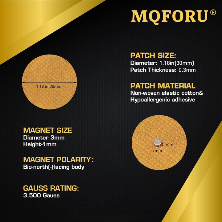 50 Pieces Magnetic Acupressure Patches, 600 Gaussian, Magnetic Patch for Pain Relief, for Body Sticker, Relaxation Pain Relief Magnets Acupressure Magnet Acupressure Magnetic Plaster for Knee