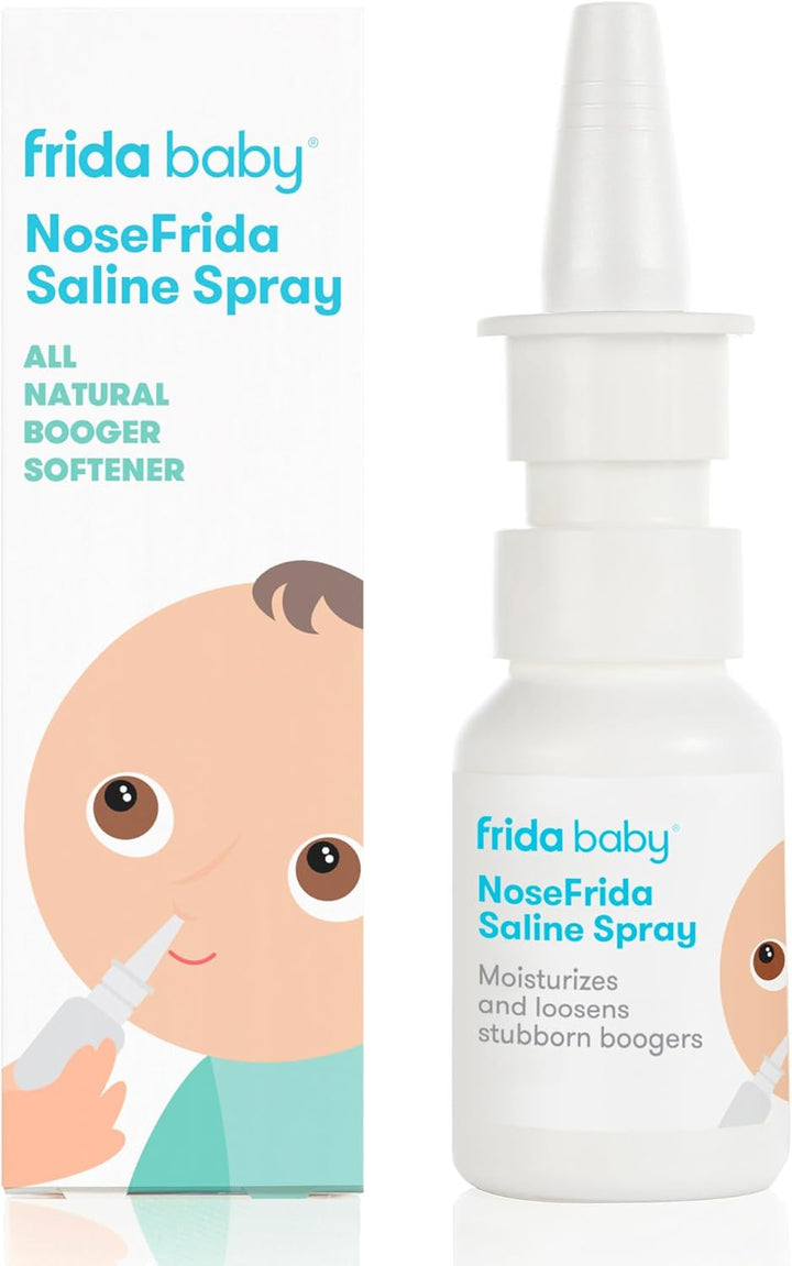 Nosefrida Saline Nasal Spray, All Natural Spray to Soften Nasal Passages and Ease Congestion, Gentle and Safe for Newborns, Babies and Kids, 20Ml