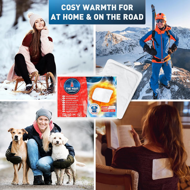 Neckwarmer - 3 Pieces - EXTRA WARM - Adhesive - Body Warmer - 18 Hours Pleasant Warmth - Instant Heat - Air Activated - Purely Natural