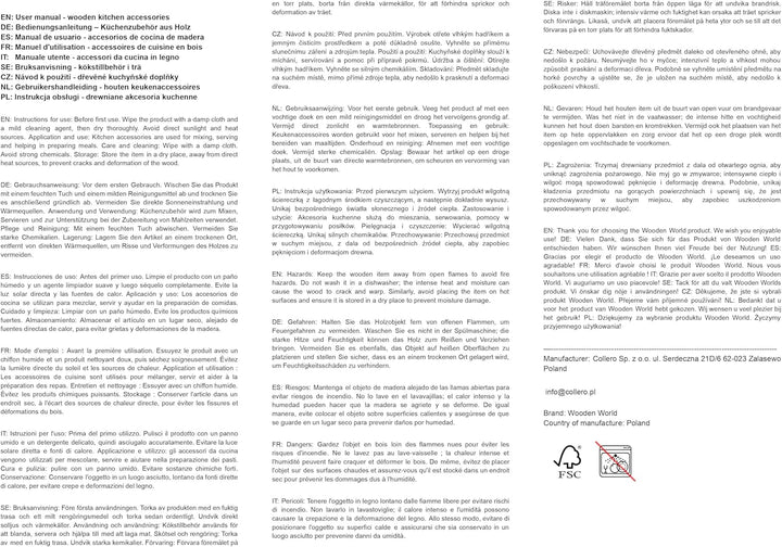 Cherry Wood Ladle Scoop Dipper Wooden Natural Eco for Kitchen and Sauna 38 Cm - Impregnated