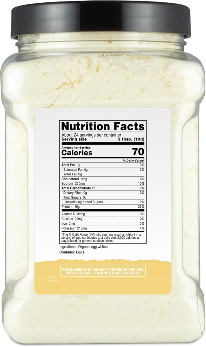 Pantry Organic Egg White Protein Powder (1 LB) - Gmo-Free, Gluten-Free