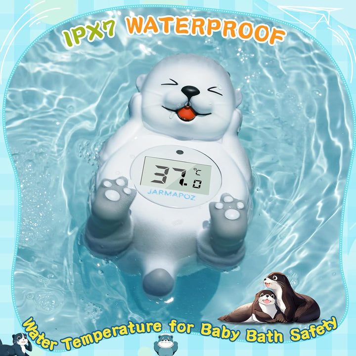 Baby Bath Thermometer, Newborn Bath and Room Temperature Thermometer Safety Floating Toy, Bathtub Thermometer for Infant