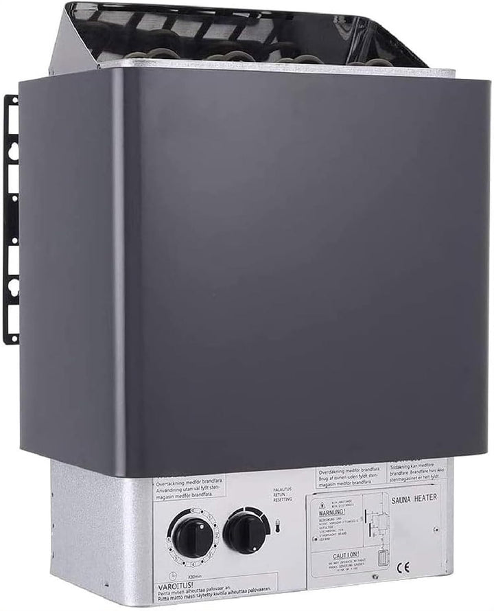 Sauna Heater,220V Electric Sauna Stove,3-9Kw Steam Bath Sauna Spa Heater with Internal Controller,3H Timer & Adjustable Temp,141-459 Cubic Feet,For Home Hotel Spa Shower,6.0Kw