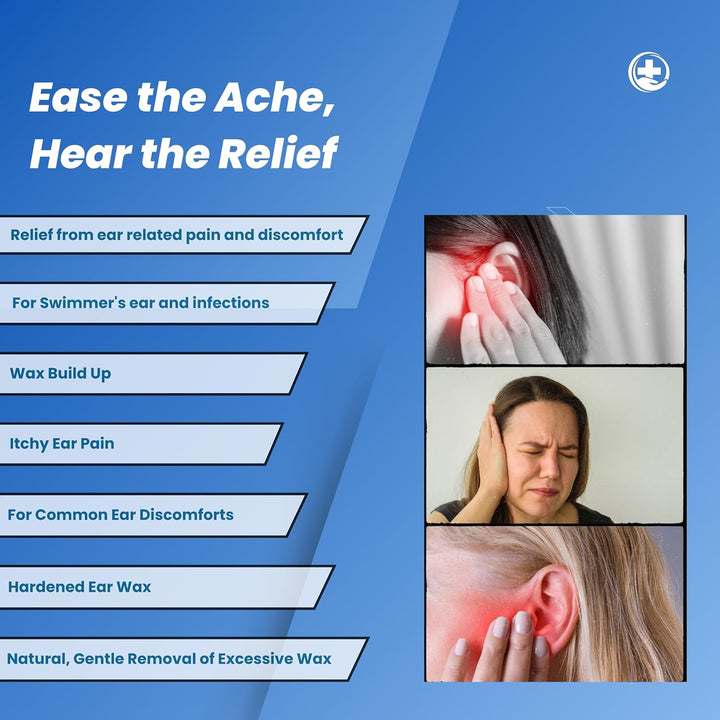 Otorine Ear Drops for Ear Wax Removal, Ear Pain, Earache, Ear Discharge, Infection of Ear, Excessive Wax, Swimmer'S Ear - 15Ml