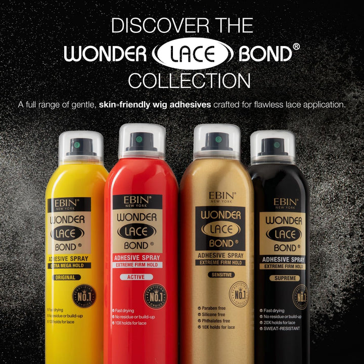 Wonder Lace Bond Adhesive Spray - Supreme Extreme Firm Hold 80Ml | Fast Drying, No Residue, No Build Up, Powerful All-Day Hold, Daily Wig Application