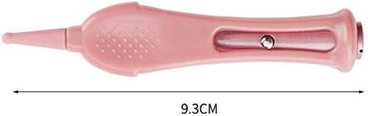 Infant Nose Cleaning Tweezers with LED Light Safety Round-Head Baby Ear Nose Navel Cleaner Tool Forceps Plastic Cleaner Clip, Newborn Safety Safe Care (Blue)