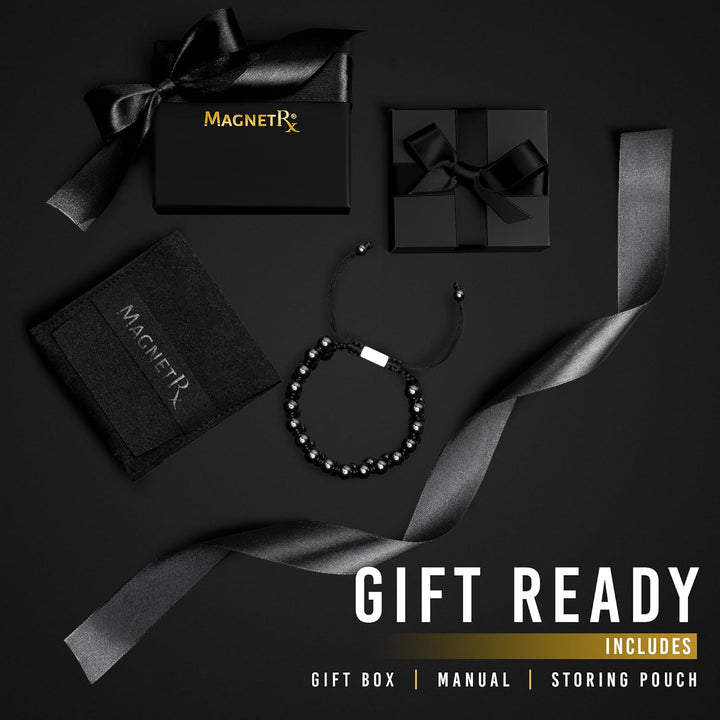 ® Hematite Magnetic Bracelet - Beaded Magnetic Hematite Bracelets