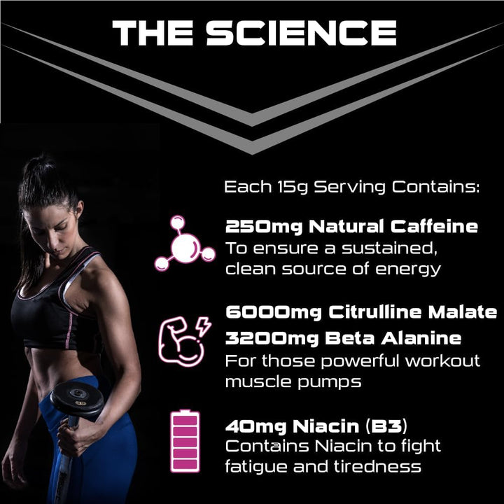 - X-PLODE Pre-Workout - 300G - Tropical Flavour - 250Mg Caffeine, 6G Citrulline Malate, 3.2G Beta Alanine / Serving - Suitable for Vegetarians + Vegans