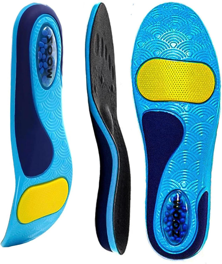Dynazoom™ Arch Support Insoles Plantar Fasciitis Insoles Orthotic Gel Insoles Women Men Heel Pain Metatarsalgia Shoe Insert Shock Protect Overpronation Flat Feet Insole Orthopedic Inner Sole