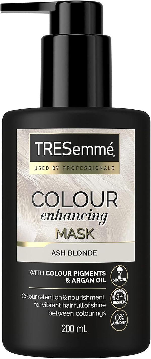 Ash Blonde Colour Enhancing Hair Mask with Colour Pigments & Argan Oil for a Vibrant Colour with Brilliant Shine between Colourings 200 Ml
