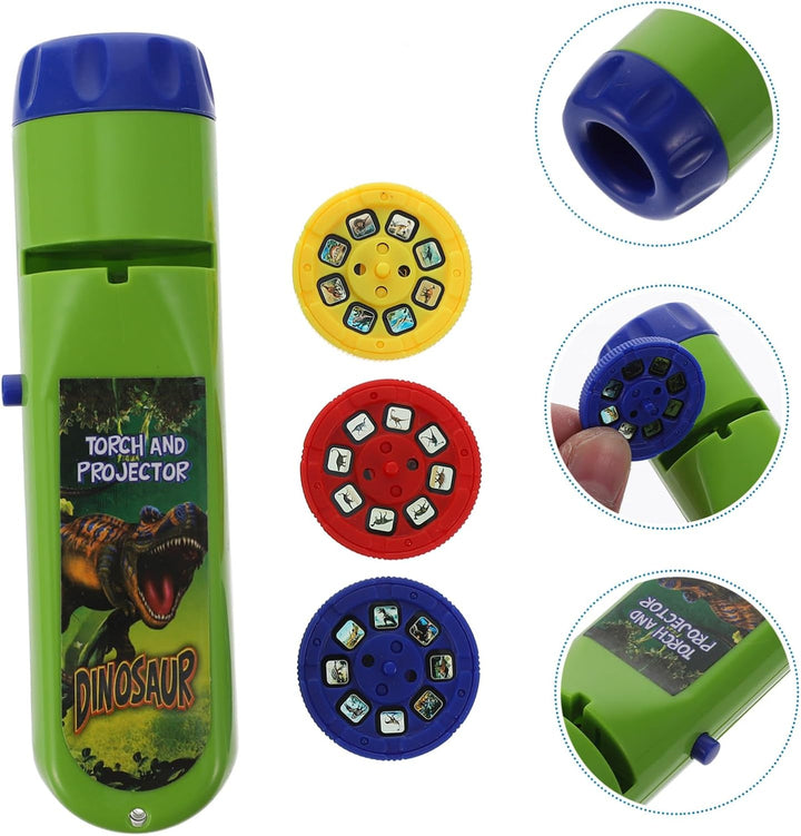 Dinosaur Projection Toy Interactive Dinosaur Projection Flashlight Boys and Girls Hands Toy for Playtime Educational for Toddlers