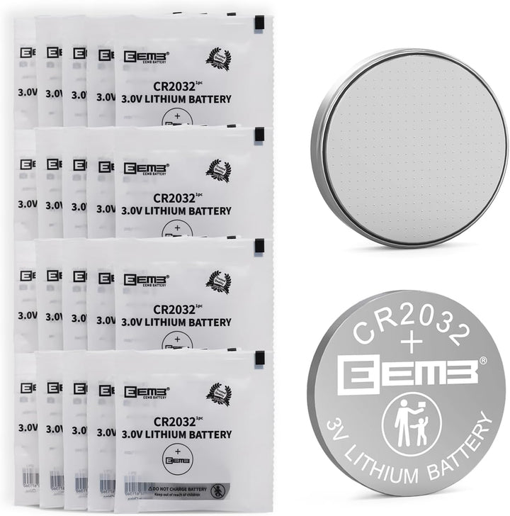 CR2032 Battery 5PACK CR2032 3V Lithium Battery Button Coin Cell Batteries 2032 Battery DL2032 ECR2032 LM2032 for Remotes Watches Calculators Medical Devices Computer Motherboards Key Fobs