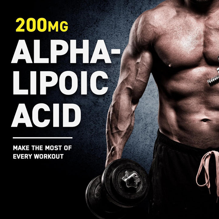 R-Alpha Lipoic Acid 200Mg - 60 Vegetable R ALA Capsules - Premium Formula (2 Month Supply)