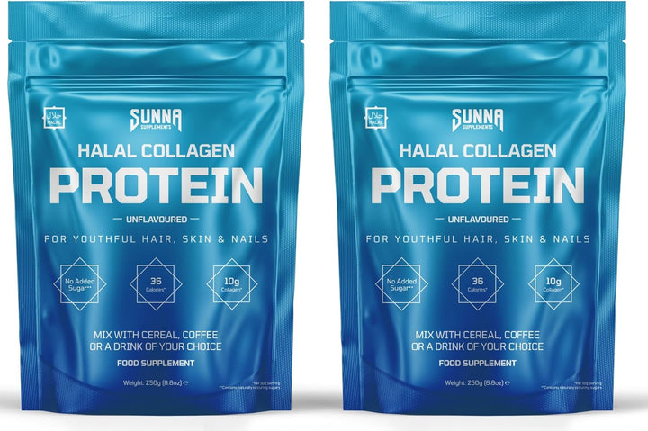 - Halal Bovine Collagen Protein Powder for Hair Skin Nails and Joints - Type (I, III) Hydrolysed Premium Bovine Collagen Peptides for Women and Men | Gluten Free | Unflavoured