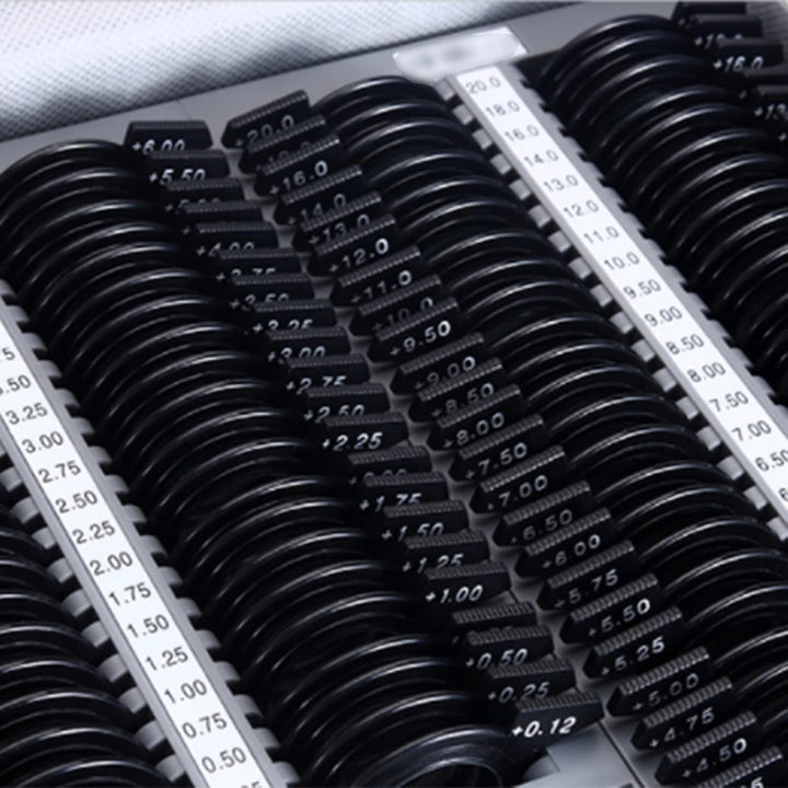 Trial Lens Set Leather 266Pcs Plastic Rimtrial Lens Case Optometry Insert Box Optometry Accessories Box Try-On Inserts Optical Equipment(Color:Black,Size:266Pcs)