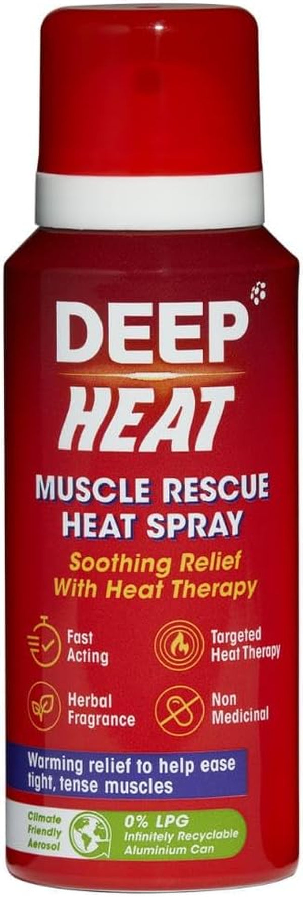 Muscle Rescue Heat Spray, Fast Acting, Soothing Relief, 72.5 Ml (Pack of 1)